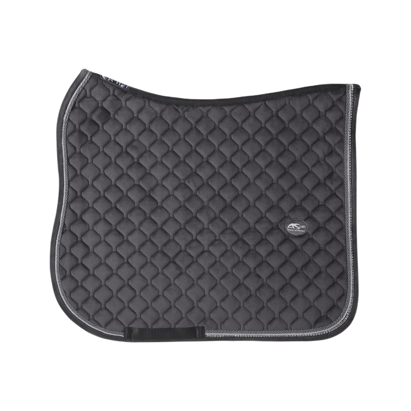 Anna Scarpati - Quinoa dressage rug 28 dark gray velvet with rhinestones 