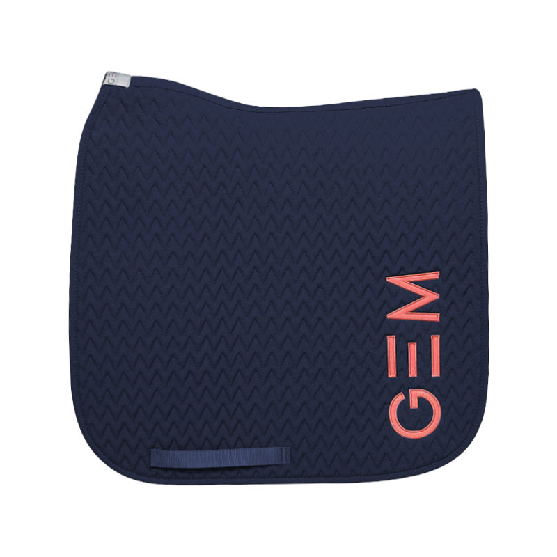 GEM - Tapis de dressage Ten marine/ corail