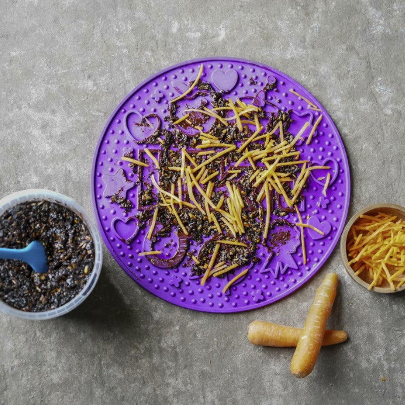 Likit - Tapis de léchage Graze maze violet