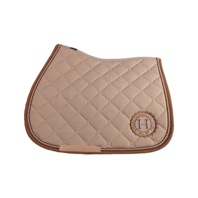 Harcour - Tapis de selle Etoile Perlée champagne