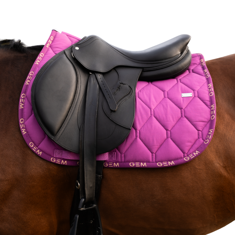 GEM - Tapis de selle Love violet