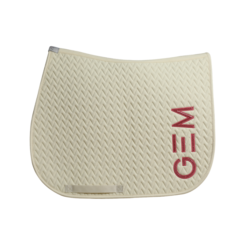 GEM - Tapis de selle Ten vanille/ rose