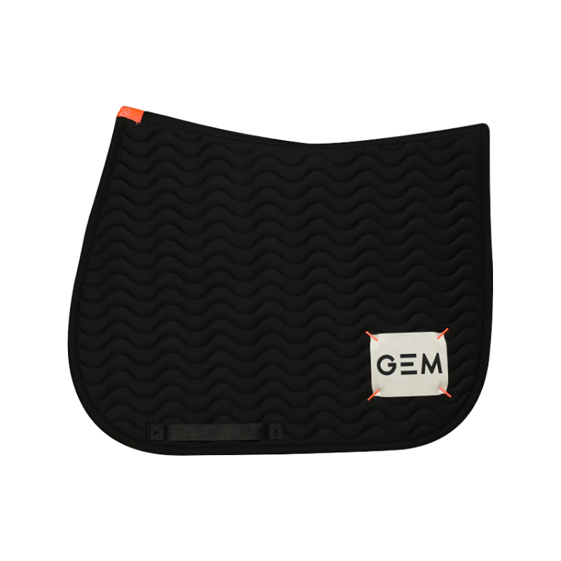 GEM - Tapis de selle Touc Touc noir/ écru