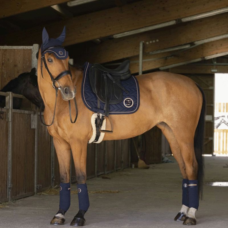 Equithème - Tapis de dressage Skolstart marine | - Ohlala