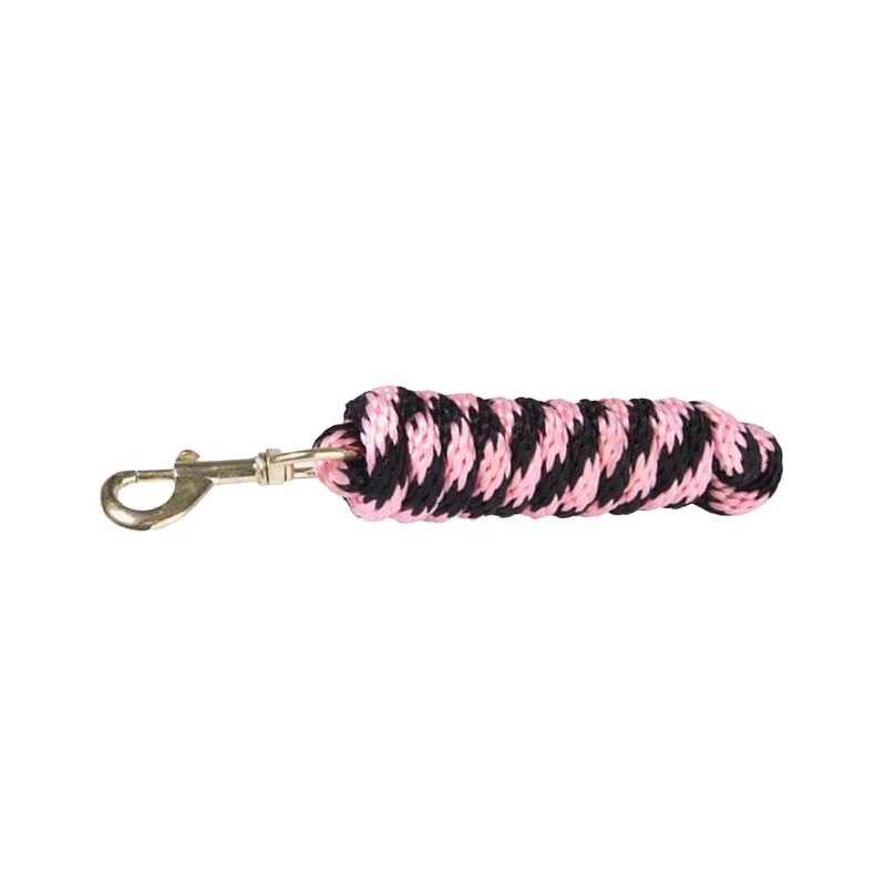 TdeT - Zwart/roze ronde lanyard