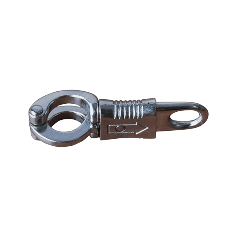 TdeT - Nickel-plated steel anti-panic carabiner