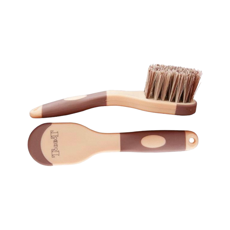 TdeT - Two-tone brown/beige foot brush