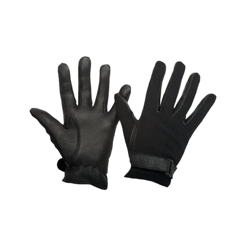 TdeT - Gants maille et daim noir