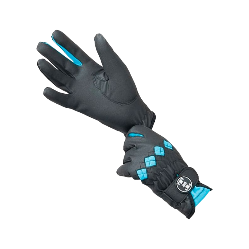 TdeT - Gants précision noir/turquoise