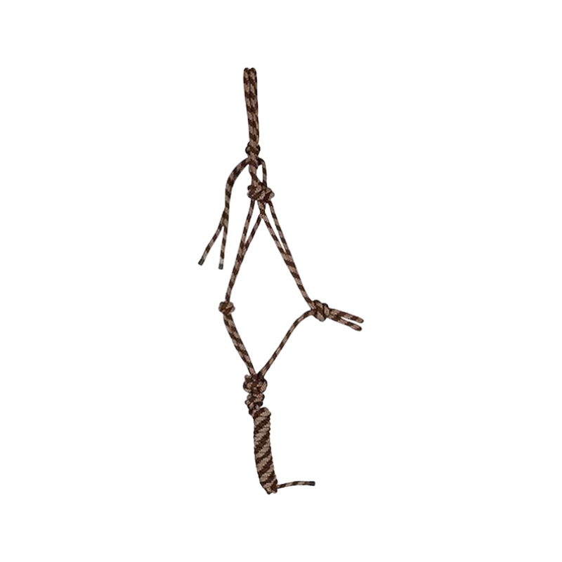 TdeT - Ethological halter + brown/beige lead rope