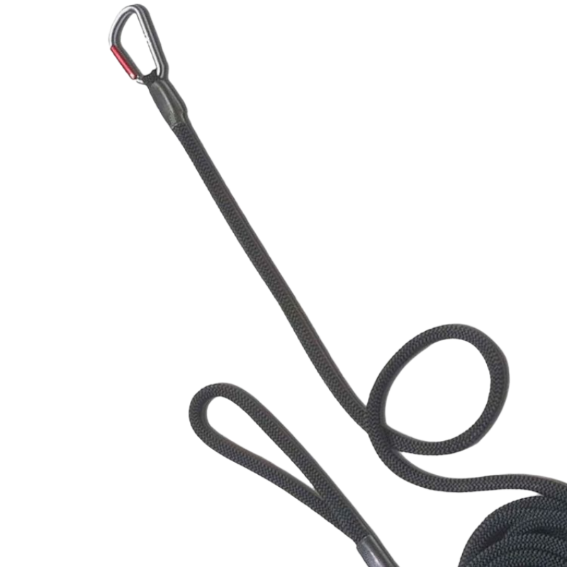 TdeT - Black round work lanyard