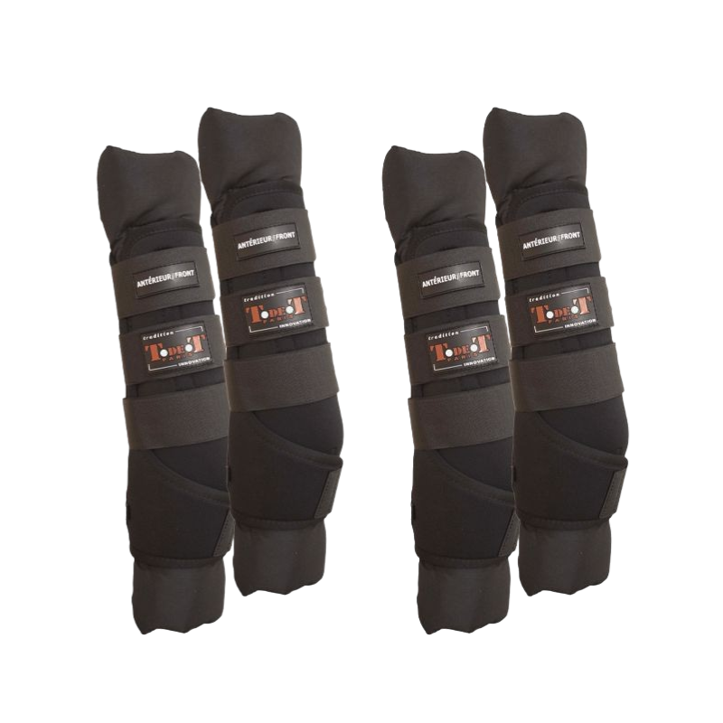 TdeT - Black / black stable gaiters X4