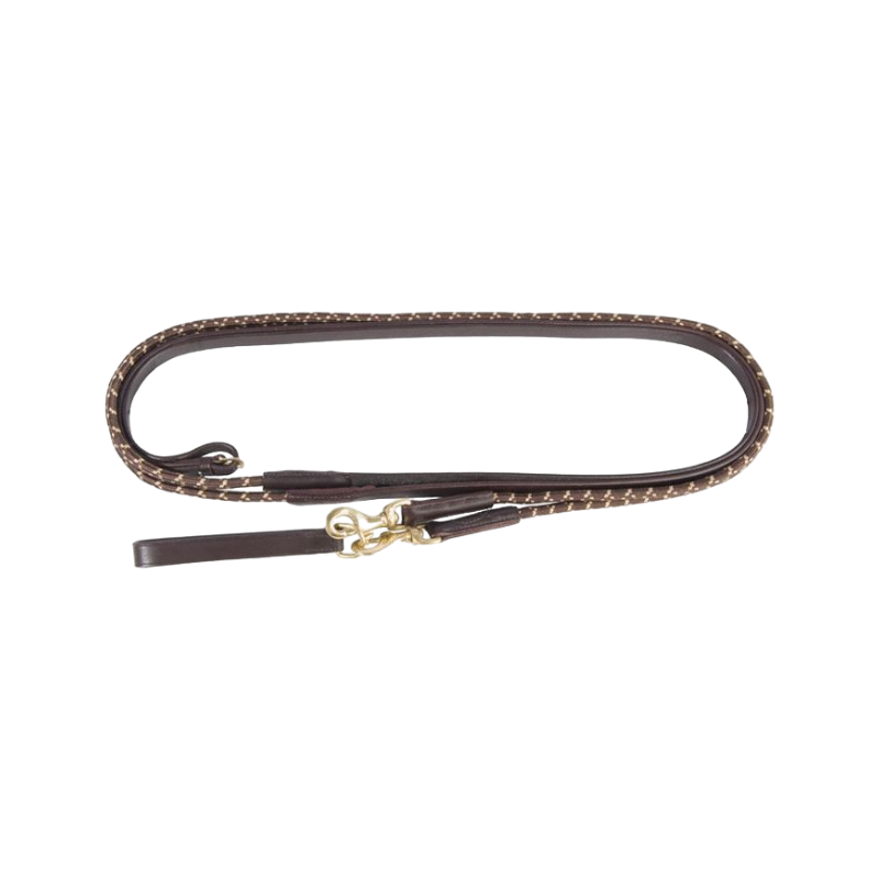 TdeT - German rope and brown leather reins