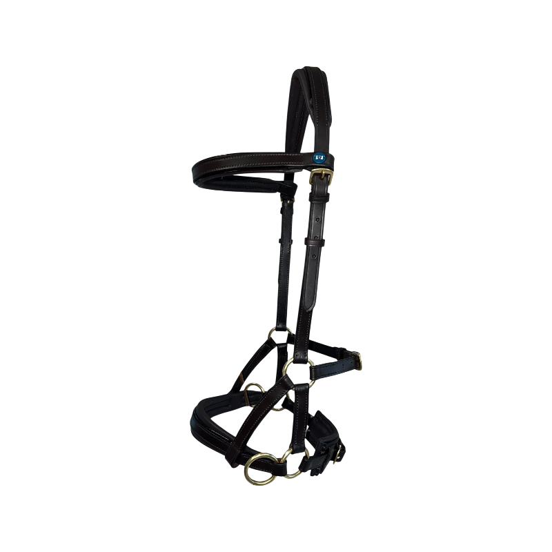 TdeT - Sidepull en cuir No More havane foncé