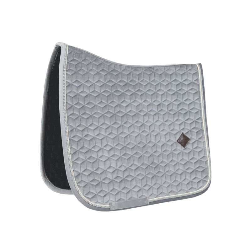 Kentucky Horsewear - Tapis de dressage Basic Velvet gris | - Ohlala