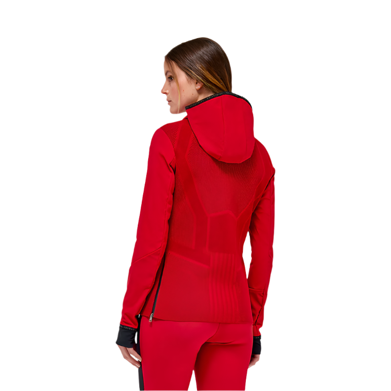 Cavalleria Toscana - Coupe-vent softshell femme rouge coquelicot