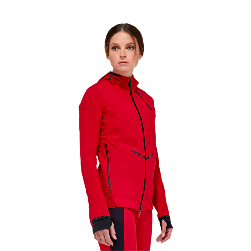 Cavalleria Toscana - Coupe-vent softshell femme rouge coquelicot