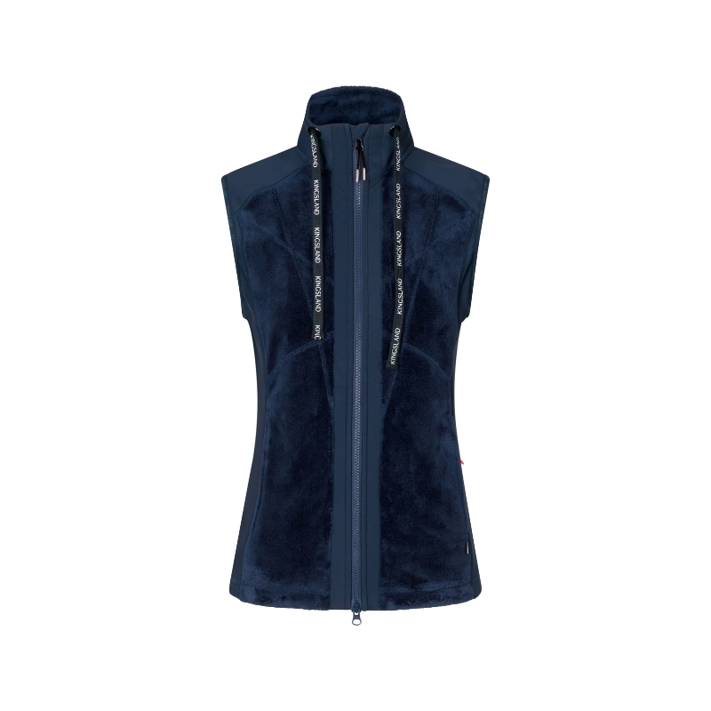 Kingsland - Women's sleeveless fleece jacket KLVania navy 