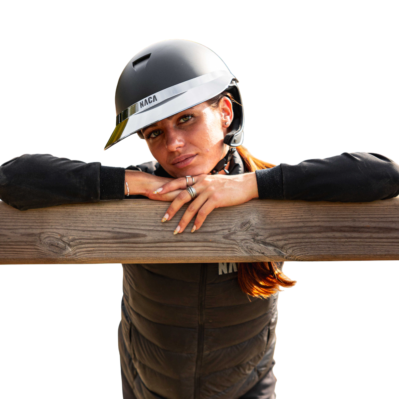 NACA - Visière XL X-Ray argent/ noir | - Ohlala