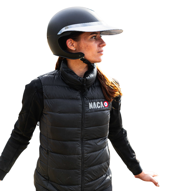 NACA - Visière XL X-Ray argent/ noir | - Ohlala