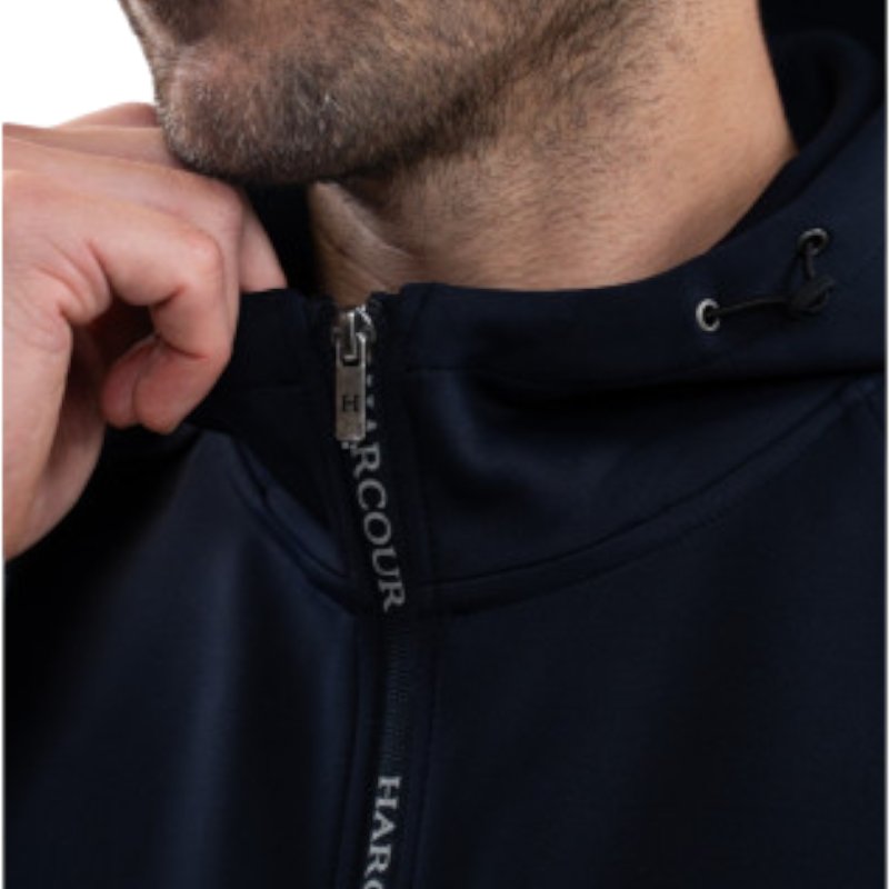 Harcour - Technisch sweatshirt met rits voor heren Aron marine 