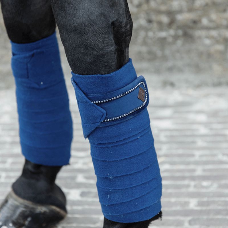 Kentucky Horsewear - Bandes de polo Velvet Pearls marine | - Ohlala