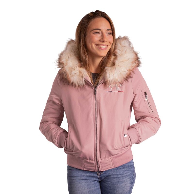 Pénélope - Bombers femme Lyon rose poudré