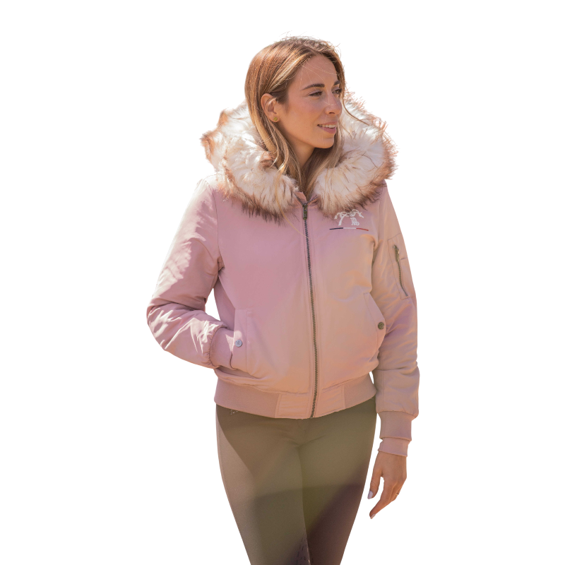 Pénélope - Bombers femme Lyon rose poudré