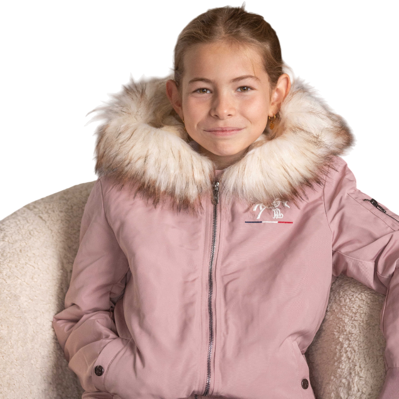 Eden by Pénélope - Bombers à capuche enfant Lyon rose poudré