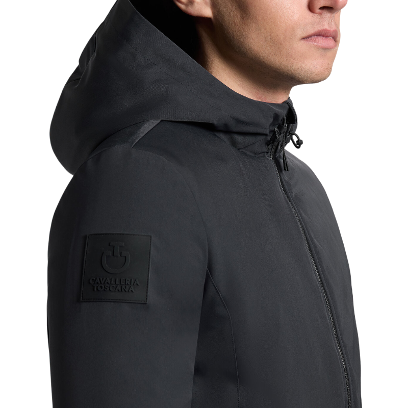 Cavalleria Toscana - Herren Bomberjacke aus Nylon in Marineblau 
