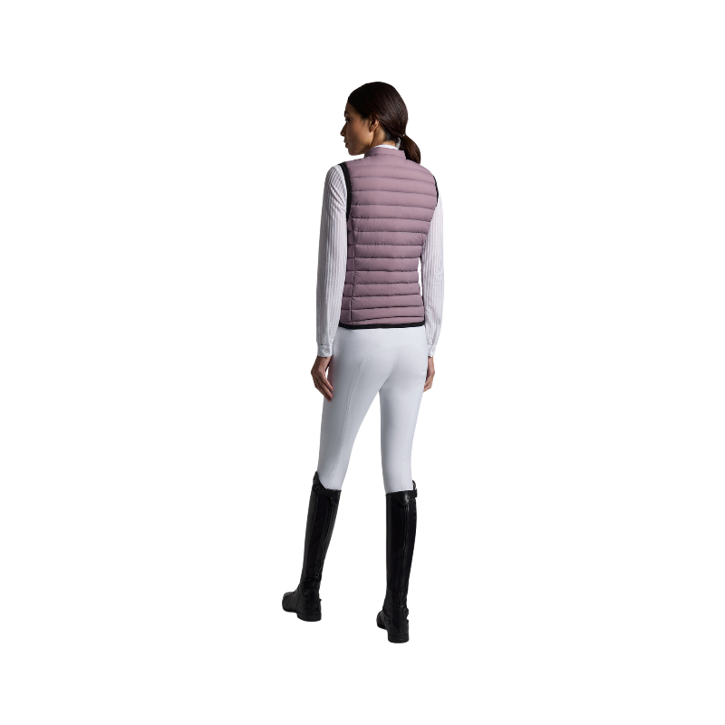 Cavalleria Toscana - Women's lightweight lilac sleeveless down jacket 