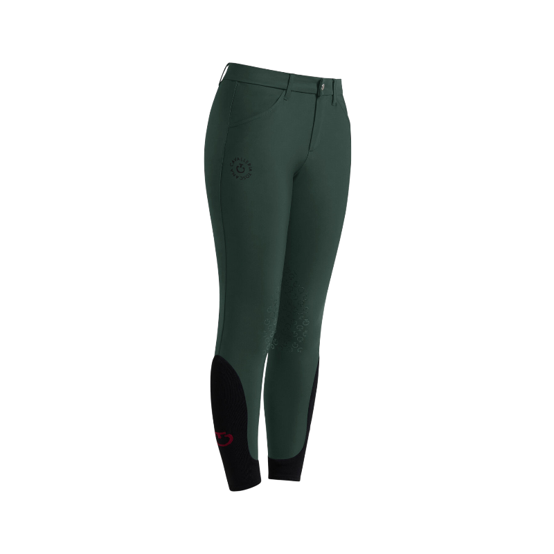 Cavalleria Toscana - Junior rijbroek Logo CT jungle green 