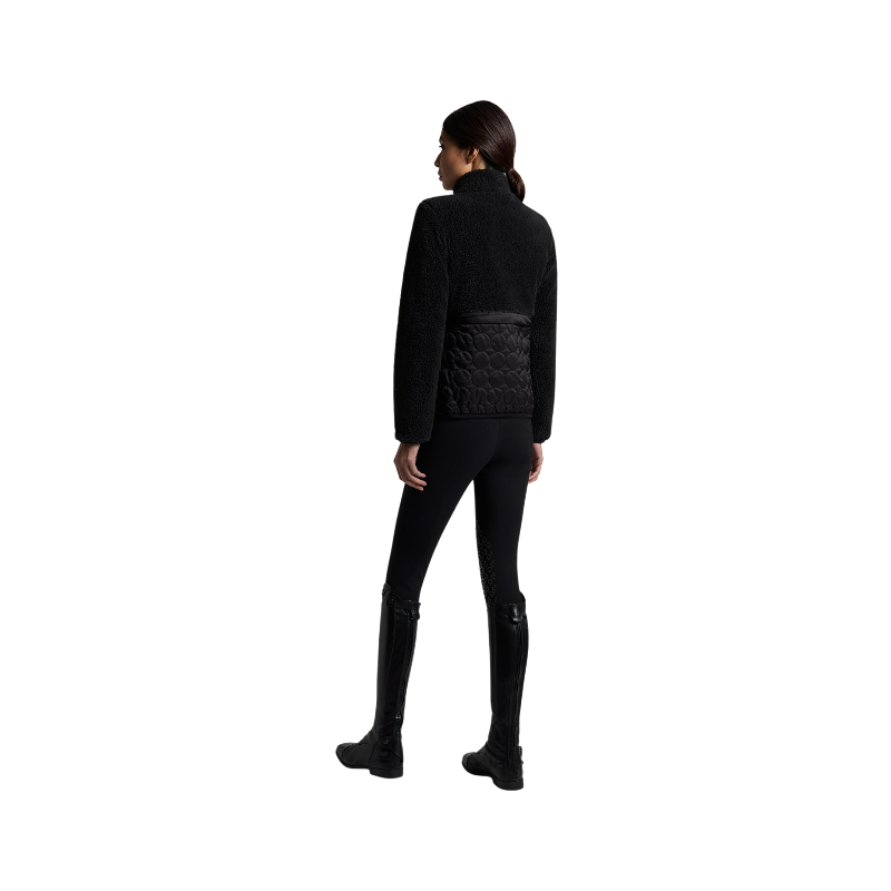 Cavalleria Toscana - Dames jack met rits Teddy + Zwarte nylon 