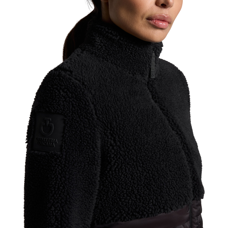 Cavalleria Toscana - Dames jack met rits Teddy + Zwarte nylon 