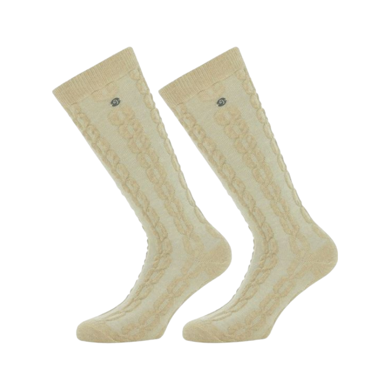 Equithème - Chaussettes d'équitation Alix taupe | - Ohlala