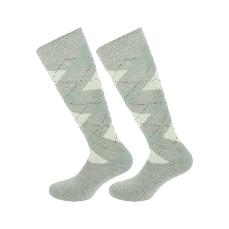 Equithème - Gray/Sky Girly Socks (x1)