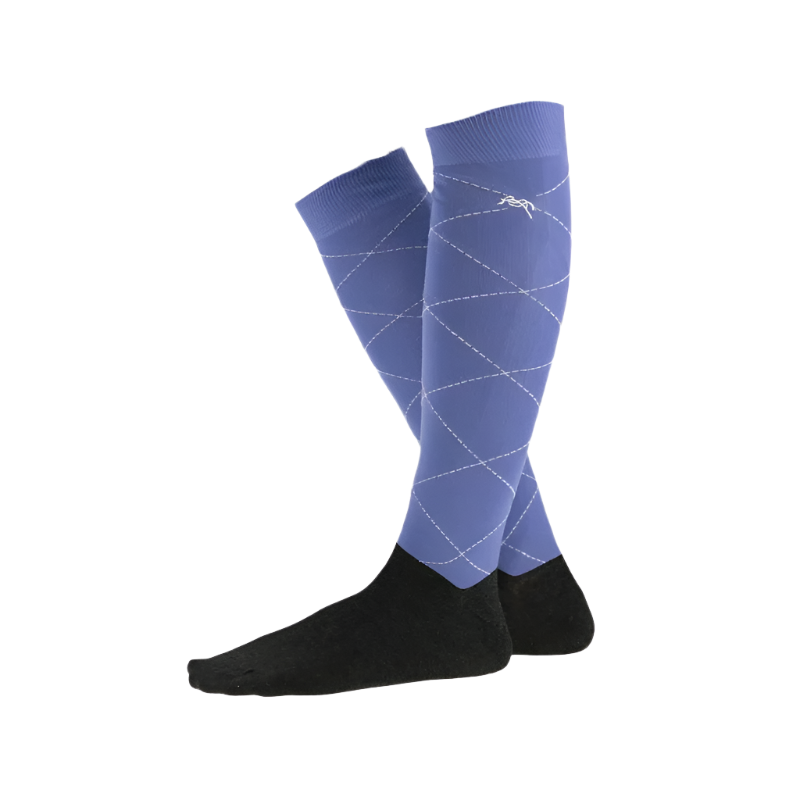 Pénélope - Vintage blue luxury socks (x2)