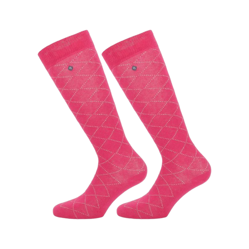 Equithème - Chaussette Résille fuchsia (x1) | - Ohlala