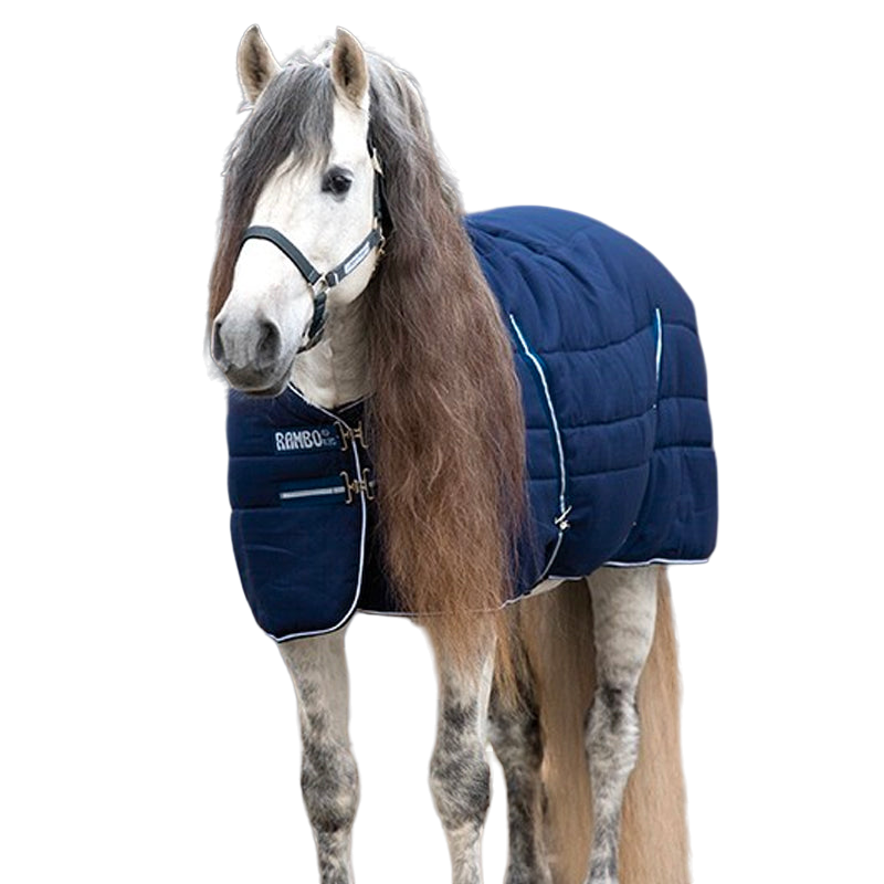 Horseware - Couverture de box Rambo marine 400g | - Ohlala