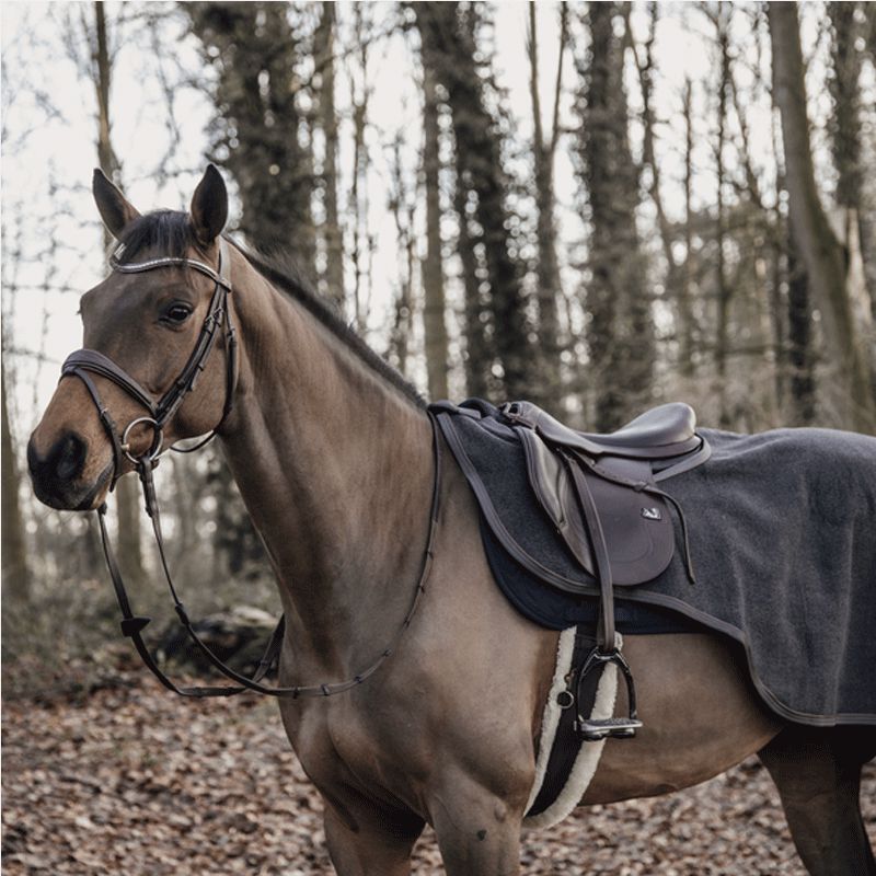 Kentucky Horsewear - Couvre-reins Heavy Fleece gris | - Ohlala