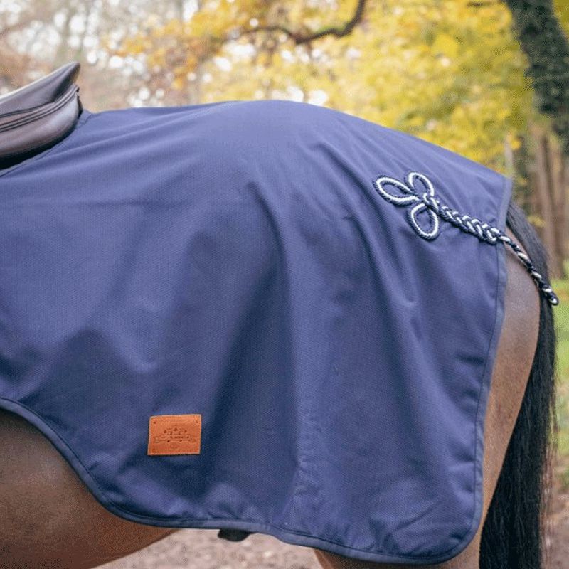 Paddock Sport - Couvre-reins imperméable marine | - Ohlala