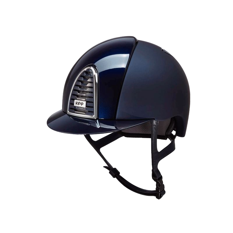 KEP - Casque d'équitation Cromo 2.0 Textile/ Polish marine visière standard | - Ohlala