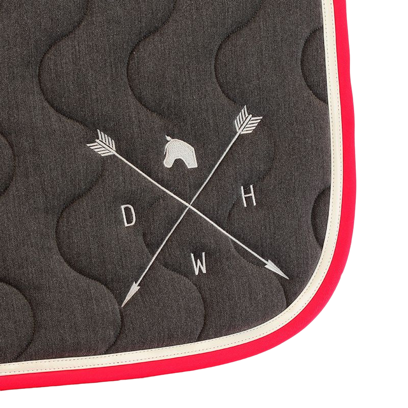 Dance With Him - Tapis de selle Gris chiné/ blanc/ Fushia | - Ohlala