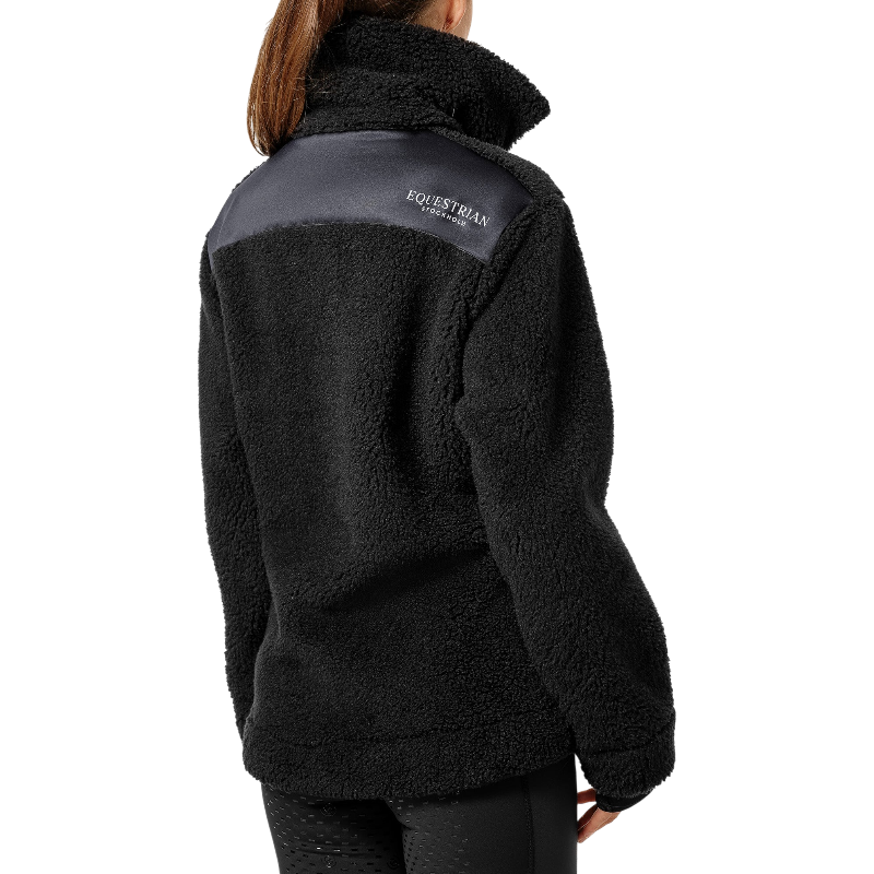 Equestrian Stockholm - Veste polaire zippée femme Teddy Fleece dark ocean | - Ohlala