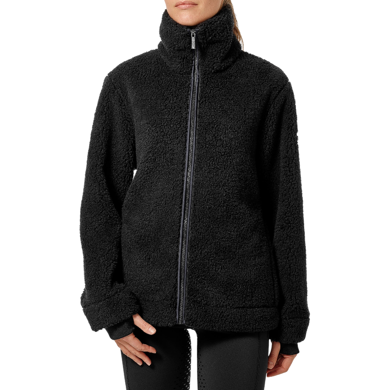 Equestrian Stockholm - Veste polaire zippée femme Teddy Fleece dark ocean | - Ohlala