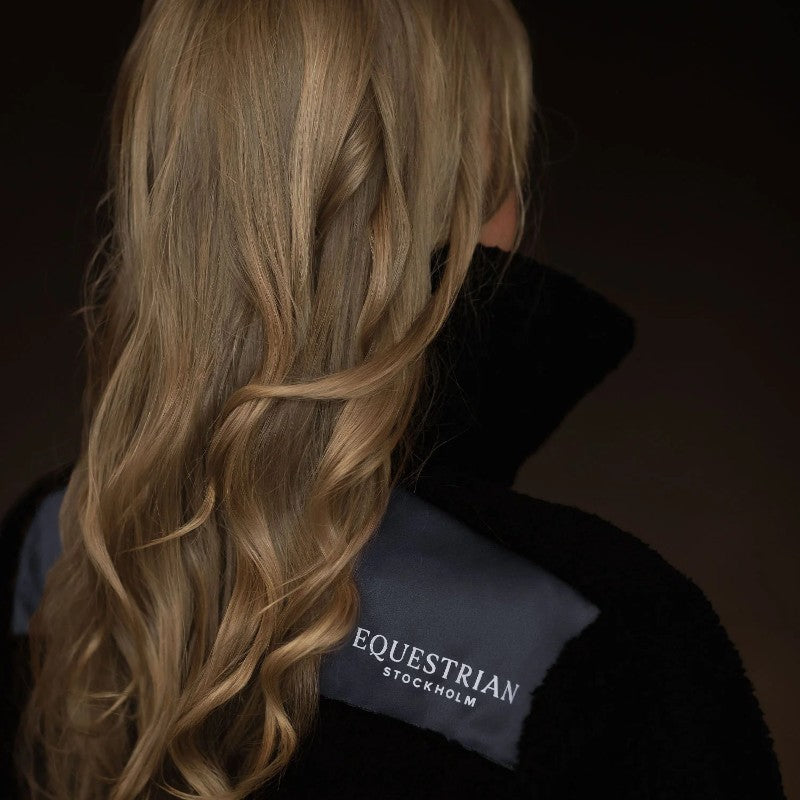 Equestrian Stockholm - Veste polaire zippée femme Teddy Fleece dark ocean | - Ohlala