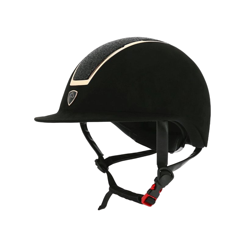 Equithème - Casque d'équitation velour Glint lamé | - Ohlala