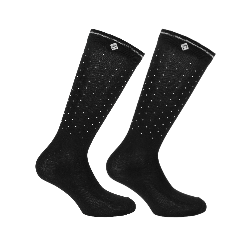 Equithème - Reitsocken Kamilia Ich liebe dich schwarz 