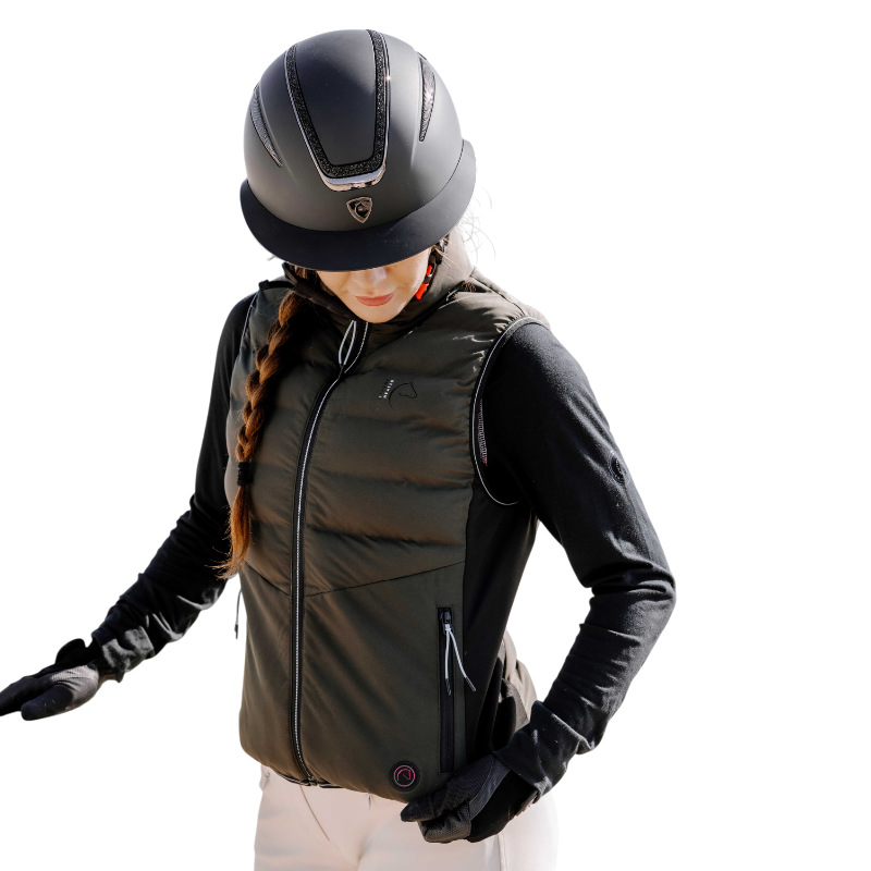 Equithème - Unisex beheizte Weste Sasha khaki 