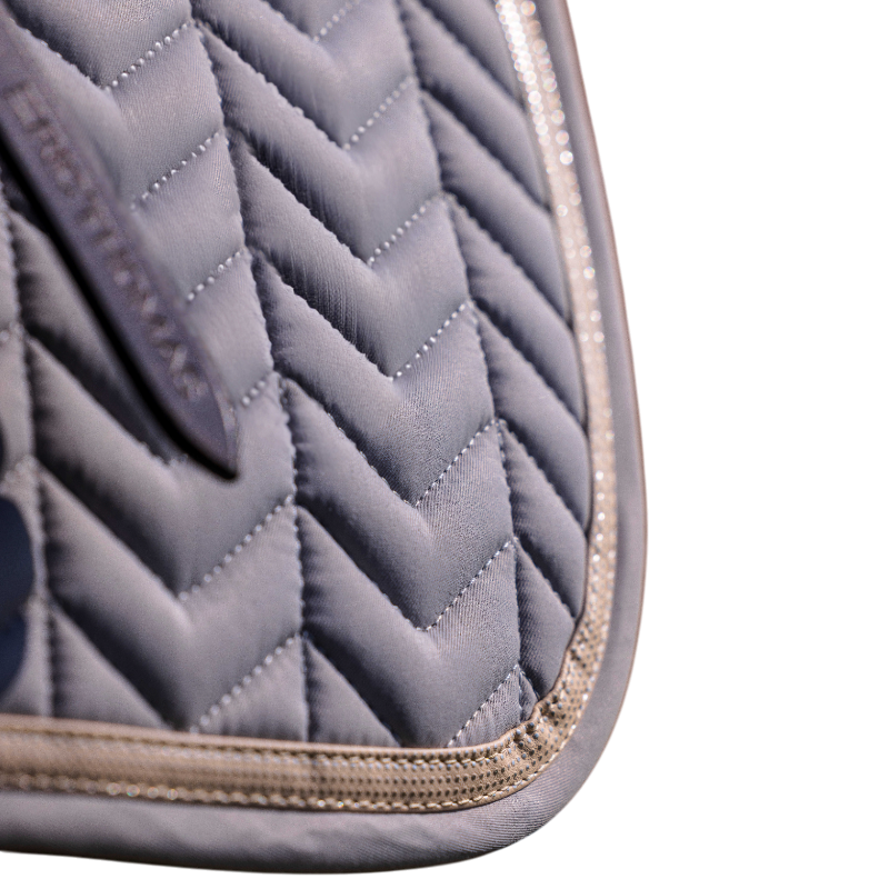 Equithème - Tapis de selle Softypop gris | - Ohlala